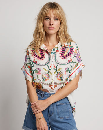 Chemise Krystel écru multi face — marque Carnaby