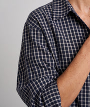 Chemise Natou bleu marine courte à carreaux — marque Carnaby