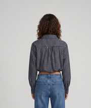 Chemise Natou bleu marine courte à carreaux — marque Carnaby
