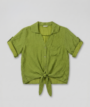 Chemise Nolane vert olive face — marque Carnaby