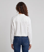 Chemise officier femme blanche à boutons brandebourg