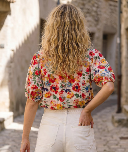 Chemise Silia motif fleuri multi dos — marque Carnaby