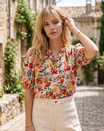 Chemise Silia motif fleuri multi face — marque Carnaby