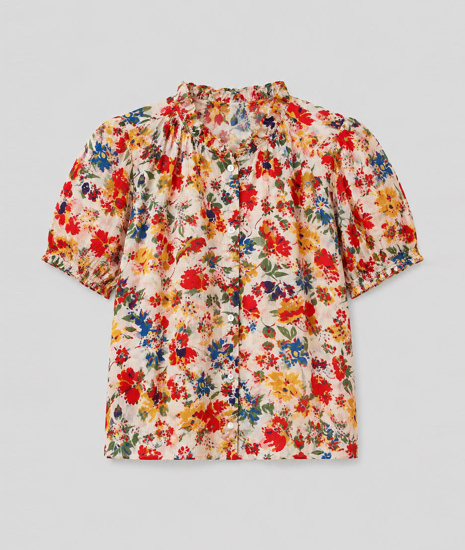 Chemise Silia motif fleuri multi face — marque Carnaby