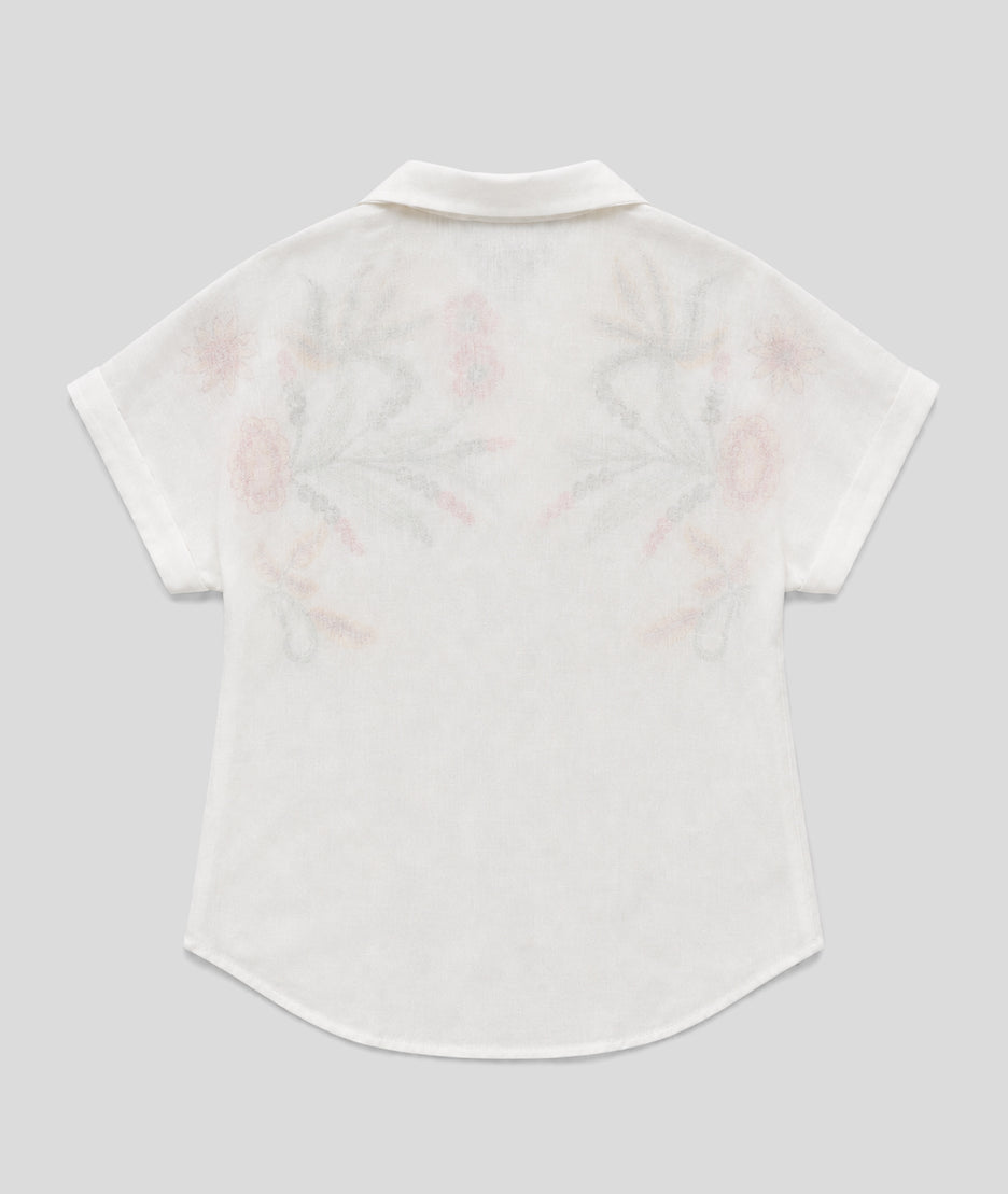 Chemise Suzanna blanche dos — marque Carnaby