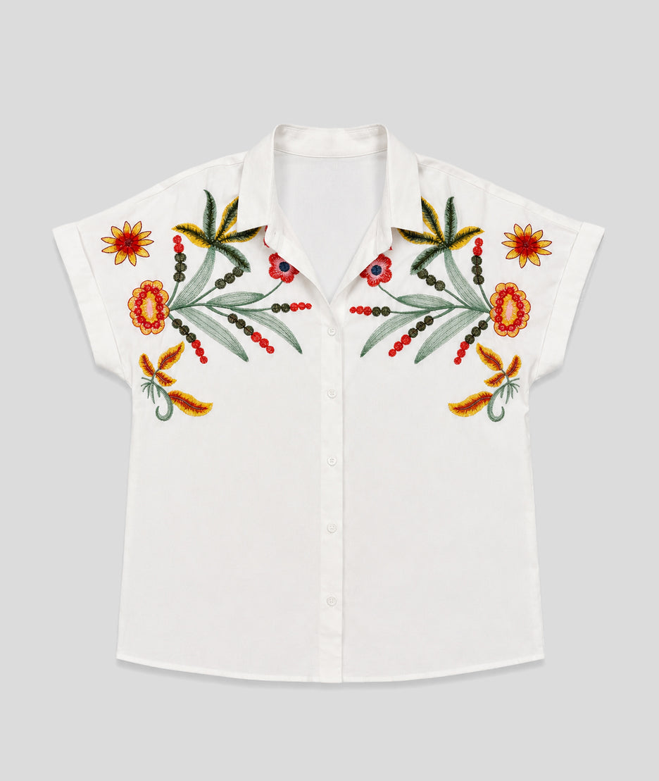 Chemise Suzanna blanche face — marque Carnaby