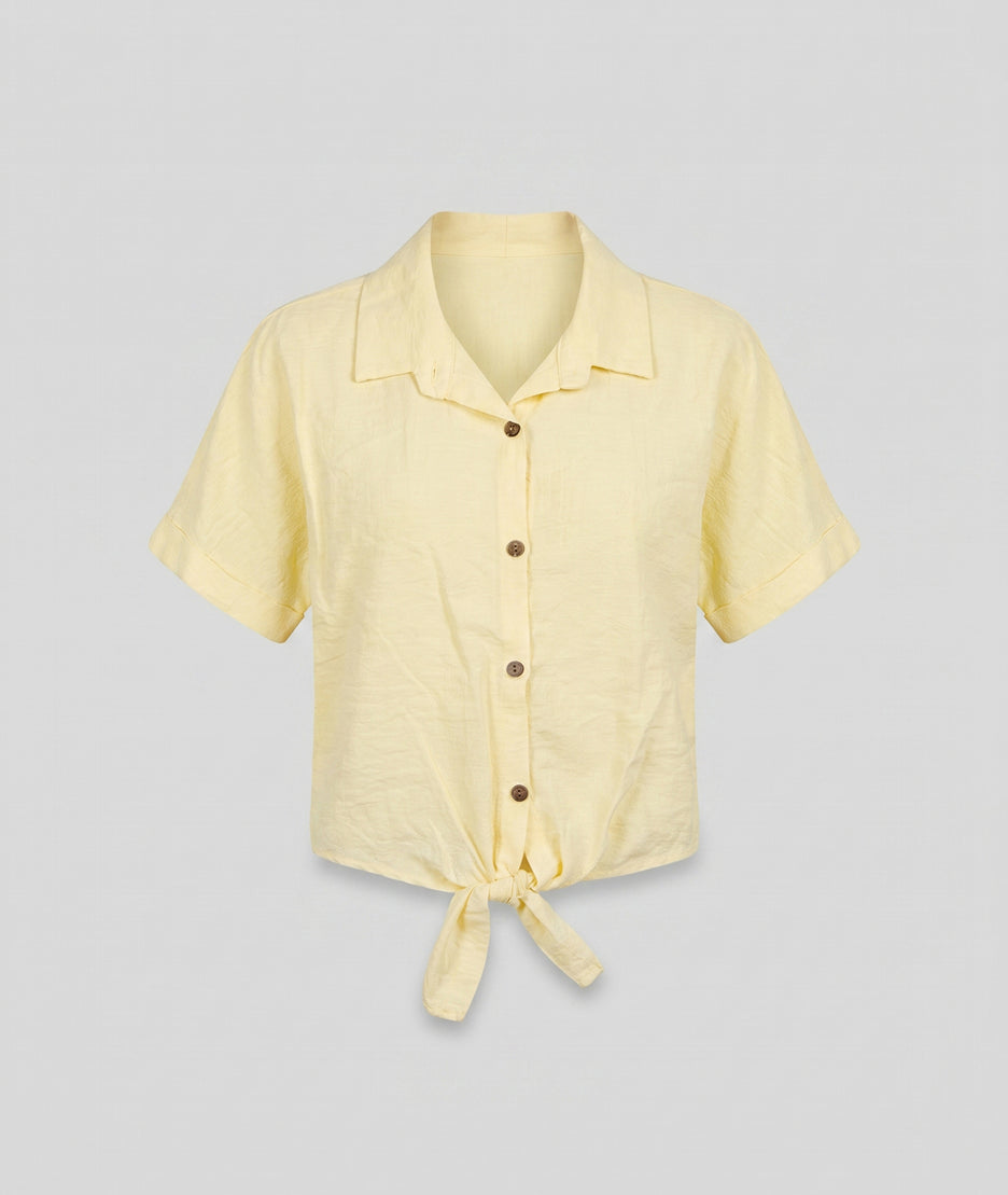 Chemise Vanessa jaune face — marque Carnaby