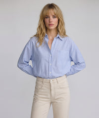 Chemise Yana  à rayures - bleu