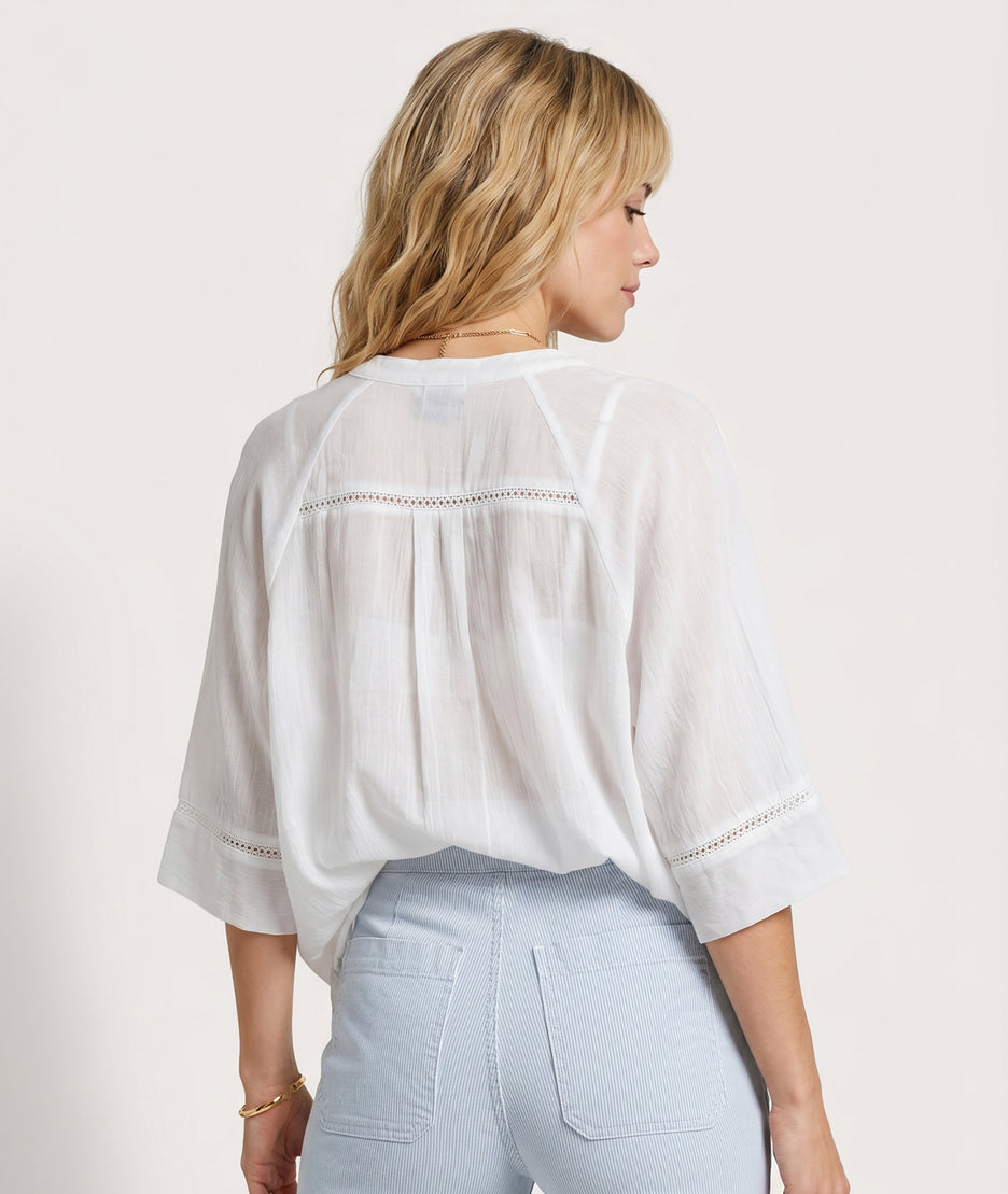 Chemise Ysi ample blanc dos