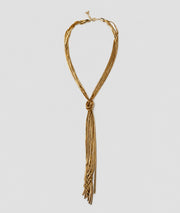 Collier Milla jaune doré en maille serpent - Carnaby