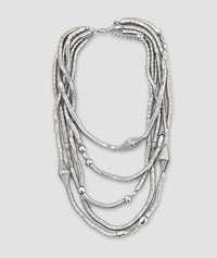 Collier fantaisie moderne - gris