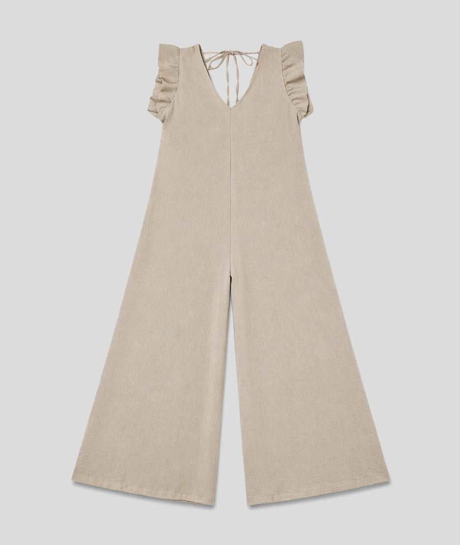 Combinaison Elsa fluide beige face