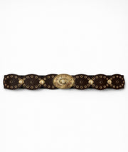 Ceinture Tess empiècements ovales - choco