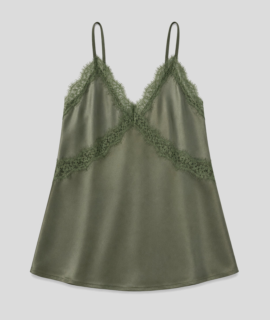 Débardeur Louanne kaki face — marque Carnaby