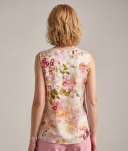 Débardeur satiné Multi fleuri dos — marque Carnaby