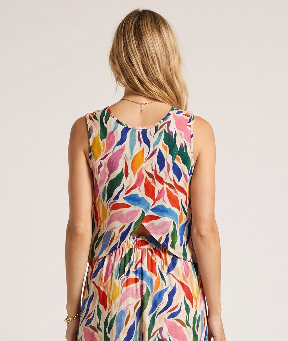 Jupe midi Rainbow multi dos — marque Carnaby