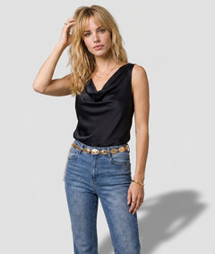 Débardeur Raso noir face — marque Carnaby