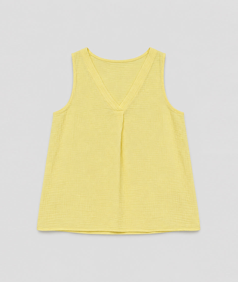 Débardeur Star jaune face — marque Carnaby