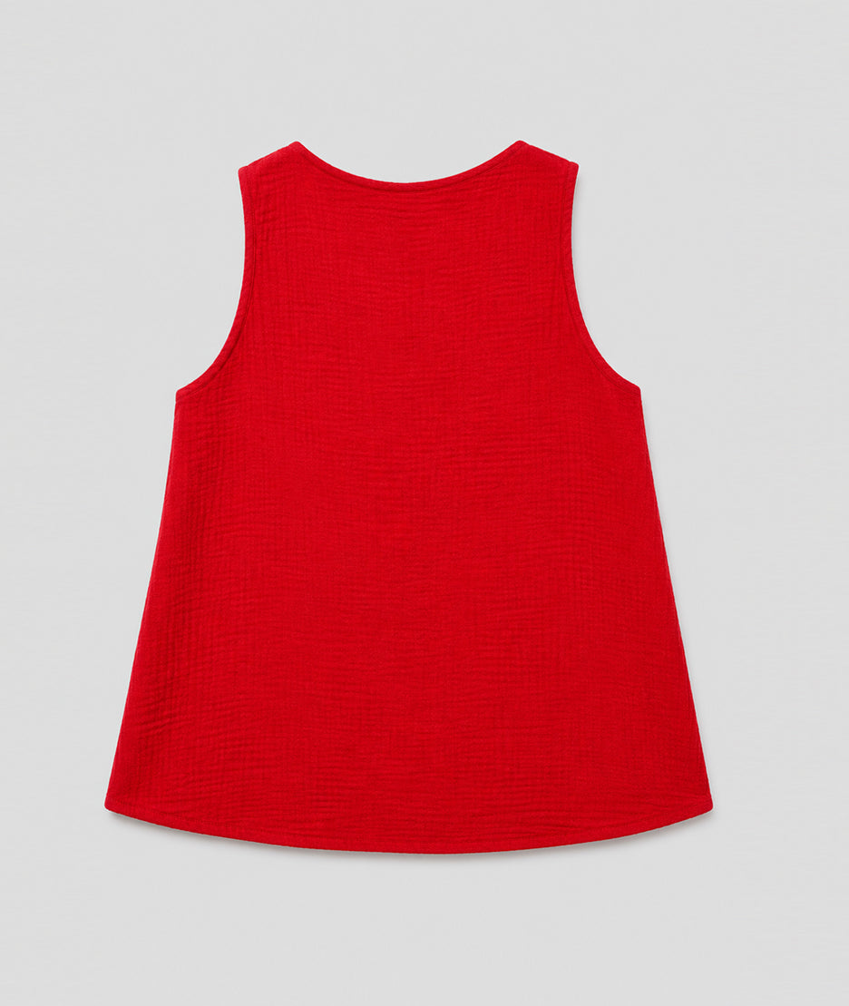 Débardeur Star rouge dos — marque Carnaby