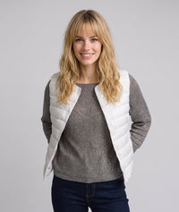 Doudoune Annie sans manches - ecru