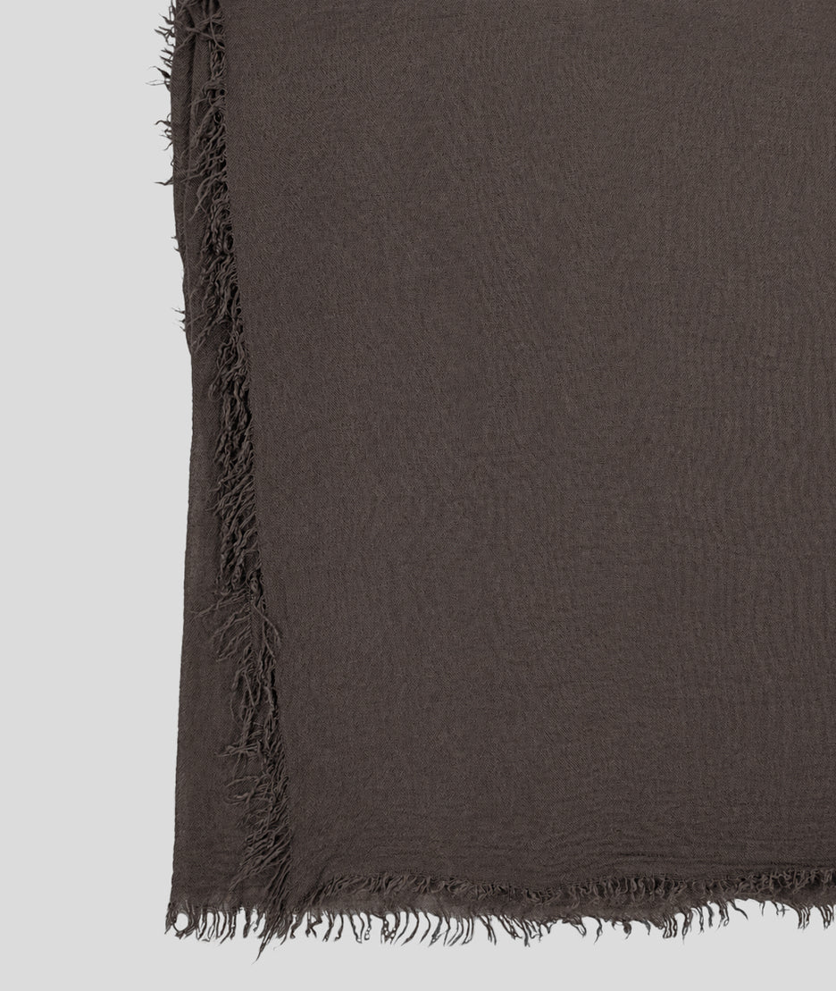 Foulard bambou large choco détail