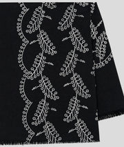 Foulard Brody à broderie noir détail