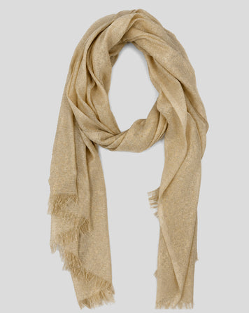 Foulard Carolina pailleté jaune face