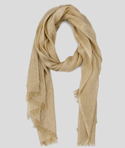 Foulard Carolina pailleté jaune face