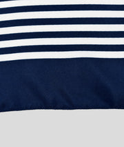 Foulard Zebra triangle à rayures marine detail