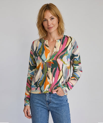 Gilet Dany coloré en maille fine — marque Carnaby