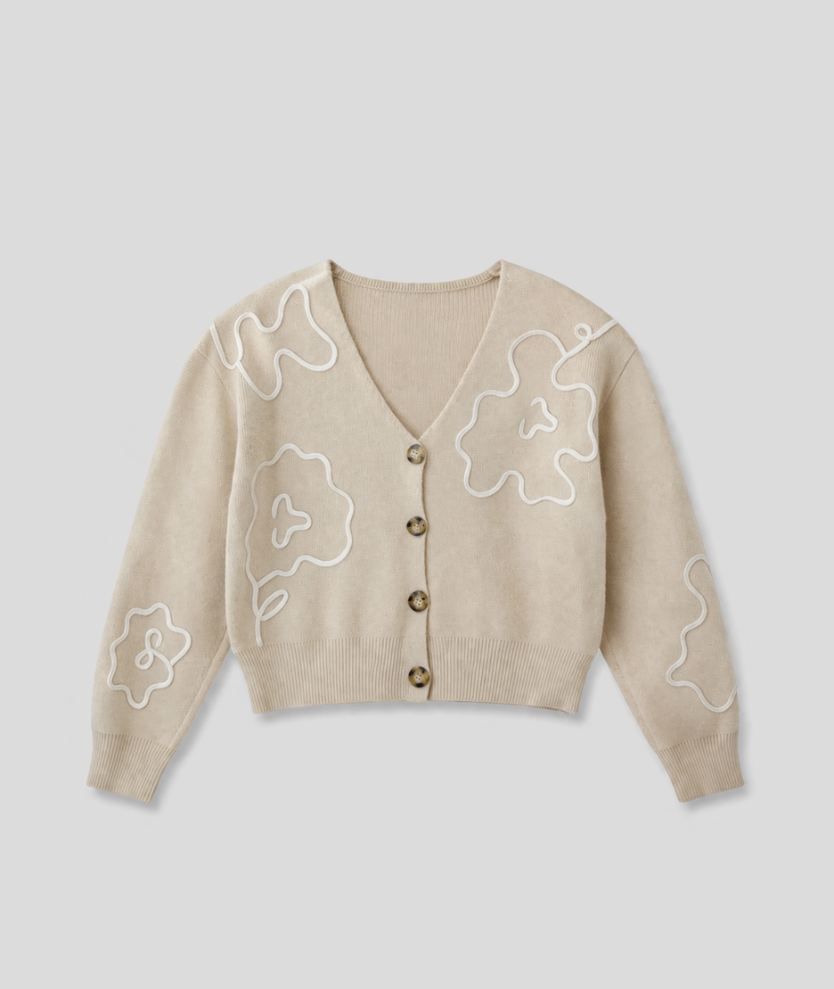 Gilet manches longues Fiora - beige/ecru