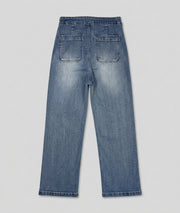 Jean Citrus wide leg à boutons fantaisies dos
