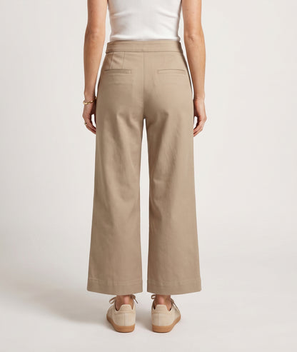 Jean Flabo coupe jupe culotte - taupe