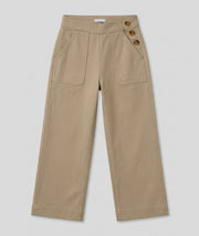 Jean Flabo coupe jupe culotte - taupe