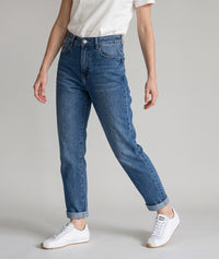 Jean taille haute Mama coupe mom - jeans