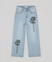 Jean wide leg Palmier face — marque Carnaby