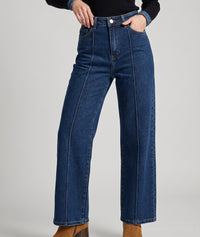 Jean wide leg taille haute - jean