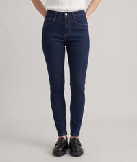 Jean slim taille haute - jean brut