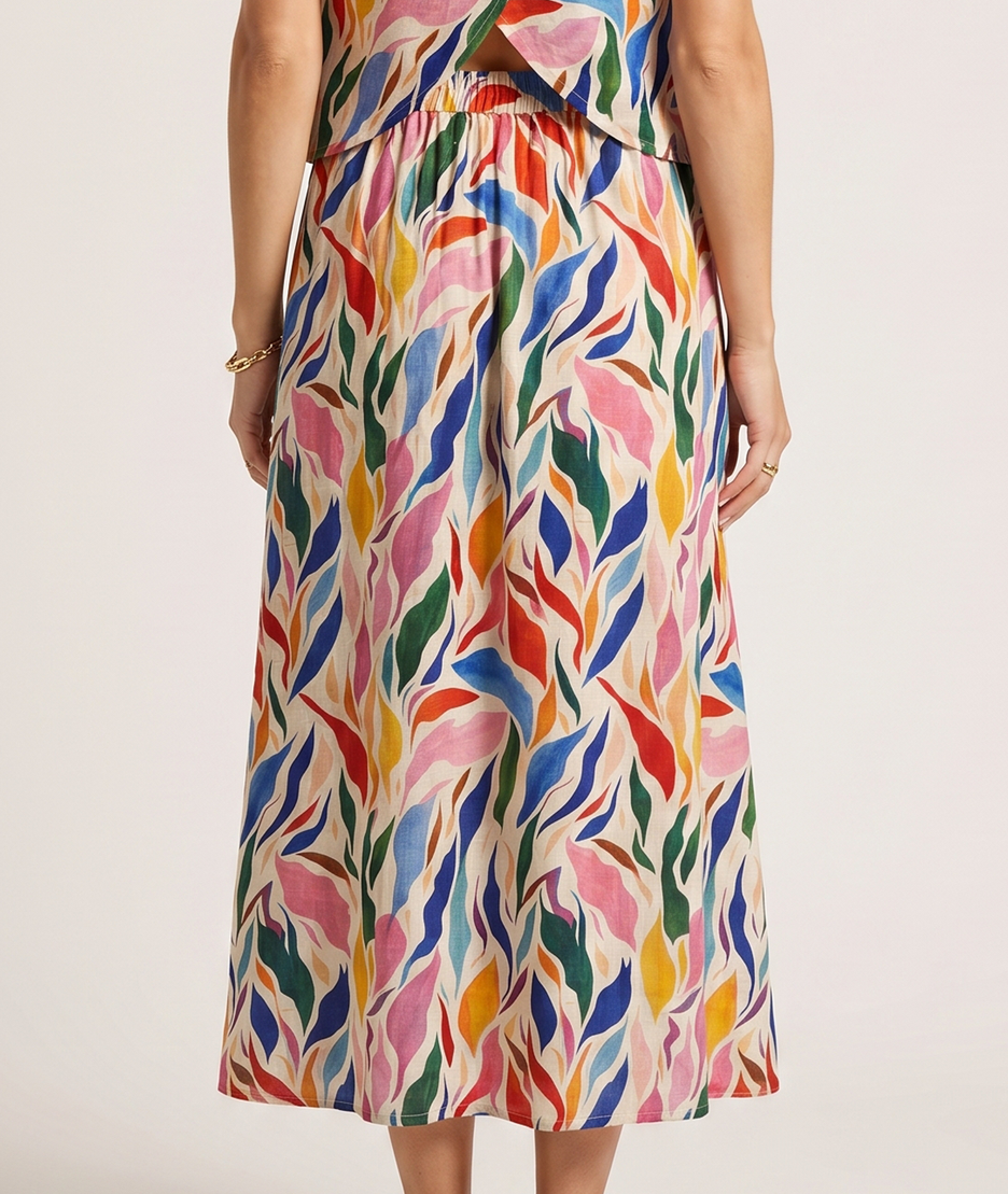 Jupe midi Rainbow multi dos— marque Carnaby