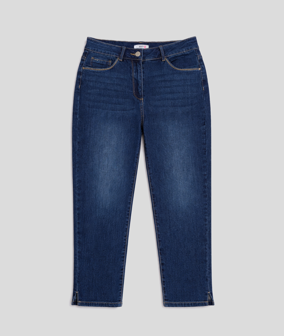 Pantacourt slim femme jean brut “Graal” - jean