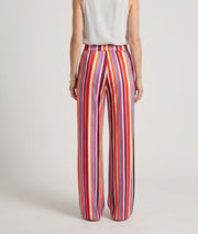 Pantalon fluide Amel coloré couleur  fushia face arrière