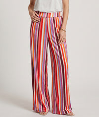 Pantalon fluide Amel coloré - fushia