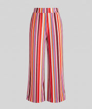 Pantalon fluide Amel coloré couleur  fushia fond blanc