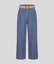 Pantalon Angela jean fond blanc avant - marque Carnaby