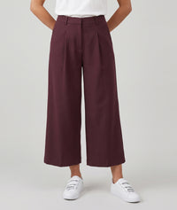 Pantalon court à pinces - noir