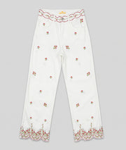 Pantalon Bouquet blanc face — marque Carnaby