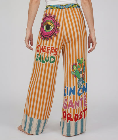 Pantalon Cactus à rayures - multicolore