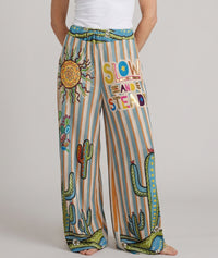Pantalon Cactus à rayures - multicolore