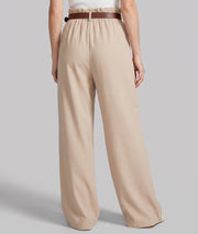 Pantalon Charlie habillée avec ceinture beige dos