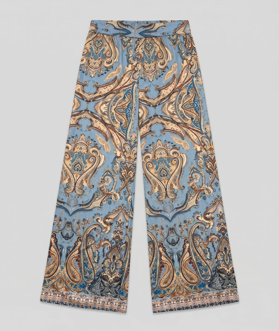 Pantalon fluide Amel coloré couleur fushia fond blanc - Carnaby